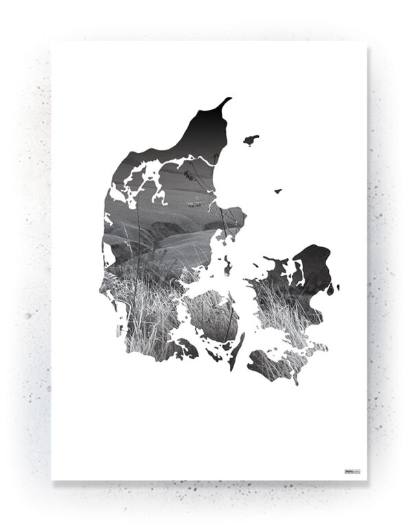 Plakat / Canvas / Akustik: Danmark (Black)