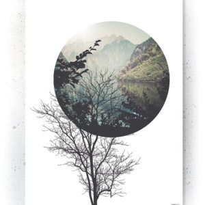 Plakat / Canvas / Akustik: Træ & cirkel (Nature)